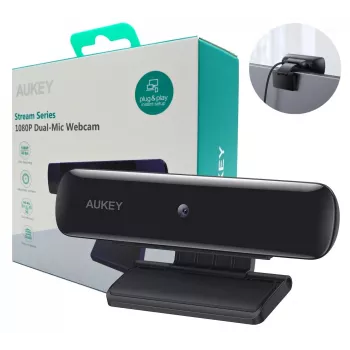 AUKEY PC-W1 USB tīmekļa kamera | Full HD 1920x1080 | 1080p | 30fps