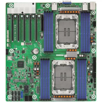 Mātesplate ASRock GNR2D16-2T, Intel SoC, LGA 4710 (Socket E2), EEB, 16 DDR5 sloti, max 128 GB, 10Gb Ethernet