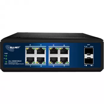 Tīkla slēdzis ALLNET ALL-SGI8108v2 8-portu 10/100/1000 Mbps Gigabit