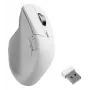 Pele Keychron M6 labā roka RF bezvadu + Bluetooth + USB-C optiskā 30000 DPI balta