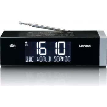 Modinātājs radio Lenco CR-640BK DAB+ ar Bluetooth 5.0 un LCD displeju