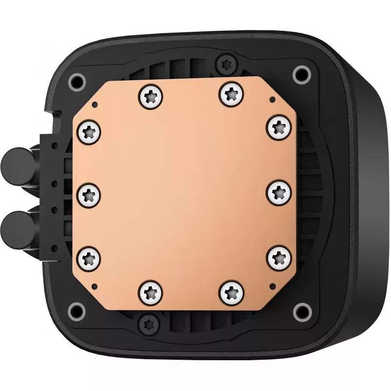 Šķidruma dzesēšanas sistēma DeepCool LE240 V2 240mm, 2x120mm ventilatori, hidrauliskie gultņi, AM5 atbalsts, 41 cm caurules, Melna