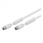 Wentronic 50723 koaksiālais kabelis balts