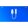 USB Type-C (vīr.) – Jack 3.5mm (siev.) audio adapter balts SAVIO AK-52