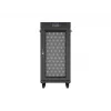 Rack skapis LANBERG FF01-6624-23BL 24U brīvi stāvošs 19 collu 600×600 mm IP20 melns