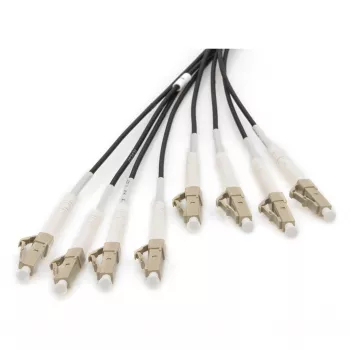 Šķiedru optikas sadales kabelis DIGITUS DK-24338U030BK-BBB, OM4 8-dzīslu, LC/UPC–LC/UPC, 30 m, U-DQ(ZN) BH