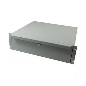 ALL-S0002060, Izvelkamā atvilktne, pelēka, metāls, 3U, 19 collas, 440 mm