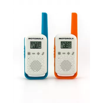 Motorola Talkabout T42 - rācija, 2 komplektā (oranža-zila)