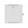 Lanberg sienas montāžas 19 inch 12U 600x600mm pelēks skapis ar stikla durvīm