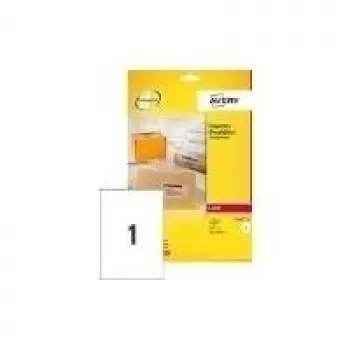 Avery caurspīdīgās adrešu uzlīmes lāzerprinteriem L7565 99,1x67,7mm 25 loksnes