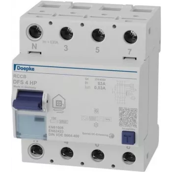 Doepke DFS4 063-4/0.03-HPFI Ķēdes pārtraucējs 4p 63 A 0.03 (09144805)