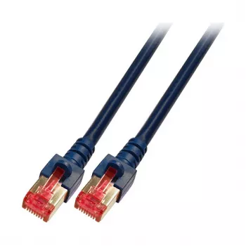 EFB-Elektronik RJ45 savienojuma kabelis Cat.6 S/FTP LSZH melns 0,25m (K5515.0,25)