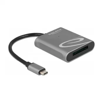 Karšu lasītājs DeLOCK 91741 USB 3.2 Gen 1 Type-C melns pelēks