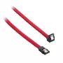 CableMod ModMesh SATA kabelis - Serial ATA 150/300/600 - SATA (sievišķais) taisnleņķa uz SATA (sievišķais) - 60cm - Sarkans (CM-CAB-RSAT-N60KR-R)
