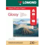 Lomond foto tintes printera papīrs spīdīgs 230 g/m2 A4, 50 loksnes