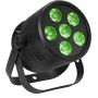 EUROLITE Silent Par 6 QCL Floor LED prožektors 6x4W RGBW, grīdas montāža