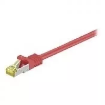Wentronic Goobay Cat.7 Raw Cable Patch Cable, S/FTP (PiMF), Sarkans, 30 m - LSZH Bezhalogēna, Varš, RJ45 Spraudnis (91679)