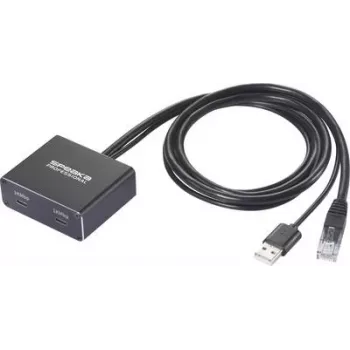 SpeaKa Professional SP-GNS-250 Tīkla adapteris/centrmezgls 1 GBit/s USB-C®, RJ45 (SP-13595928)
