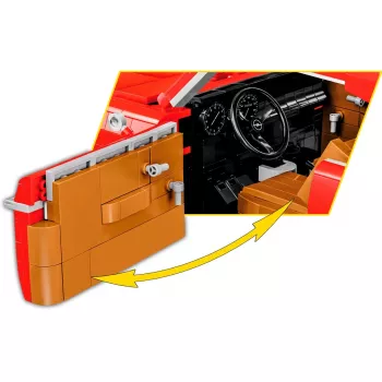 Būvējamais auto komplekts Cobi Opel Rekord C Coupe mērogā 1:12 modelis COBI-24345, kolekcionējams būvkomplekts