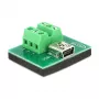 Dzimuma mainītājs DeLOCK 65518 Mini USB 6p Melns Zaļš