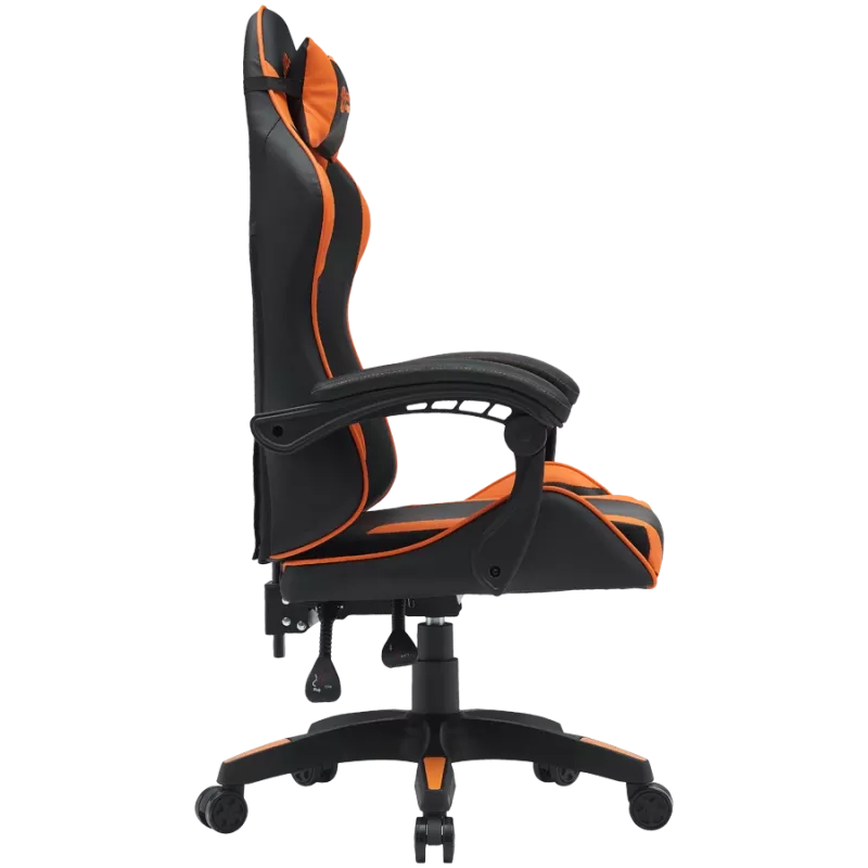 Spēļu krēsls CANYON Core SGCH2 Melns Oranžs – ergonomisks dizains, regulējams augstums