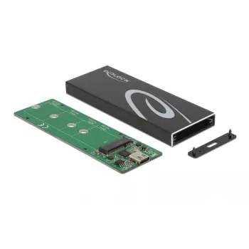 Korpuss M.2 SATA SSD ārējai pieslēgšanai DeLOCK 42003 ar USB Type-C