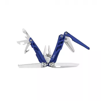 Multirīks Nextool FLAGSHIP Pro NE20271 16-in-1 salokāms nazis ar instrumentiem, nerūsējošā tērauda asmeņi, zils, 11 cm salocītā veidā
