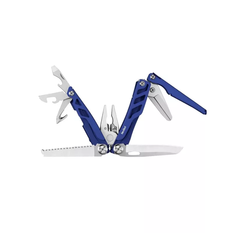 Multirīks Nextool FLAGSHIP Pro NE20271 16-in-1 salokāms nazis ar instrumentiem, nerūsējošā tērauda asmeņi, zils, 11 cm salocītā veidā