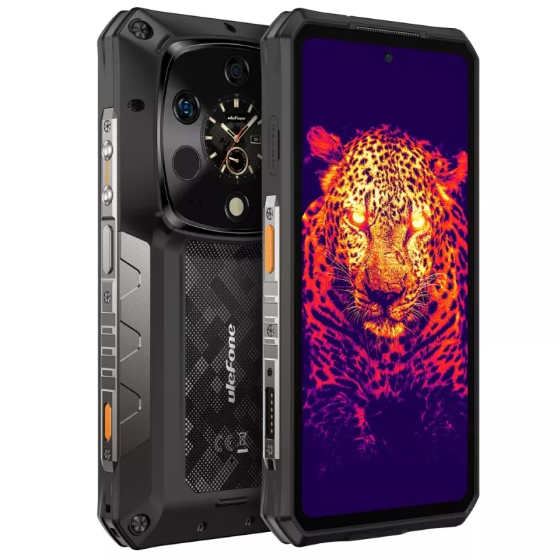 Izturīgais viedtālrunis UleFone Armor 28 Ultra Thermal 5G — 16GB RAM, 1TB krātuve, melns