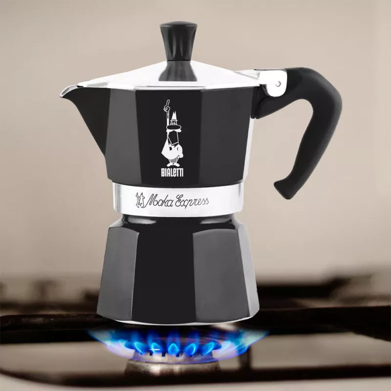 Bialetti Moka Express kafijas krūze Melna