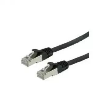 VALUE S/FTP-(PiMF-)Patch kabelis Cat.6, LSOH, melns, 0,5m (21.99.1225)