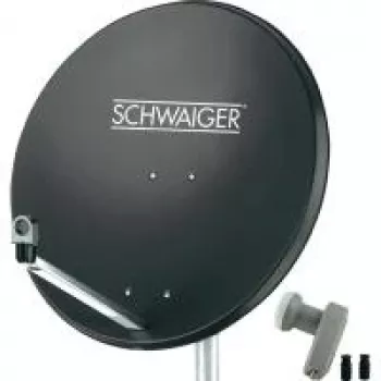 Satelītantena SCHWAIGER SPI9961SET2 80 cm ar Twin-LNB 2 lietotājiem