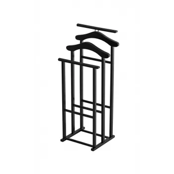 ARREDAMENTI MAXI Statīvs krekliem un uzvalkiem - 102 x 35 cm, Melns