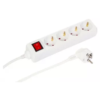 Microconnect MC-GRU0043WS pagarinātājs 3 m 4 kontaktligzdas Iekštelpām Balts