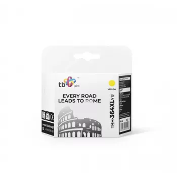 Tintes kasetne TB Kompat. S HP CB325EE (Nr.364), TBH-364XLYR, Dzeltena
