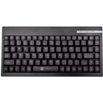 Vadu USB tastatūra GETT CleanType Easy Basic Compact — QWERTZ vācu izkārtojums, Melna