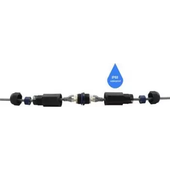 Renkforce RJ45 tīkla adapteris CAT 6 [1x RJ45-Ligzda - 1x RJ45-Ligzda] Melns (RF-4533938)