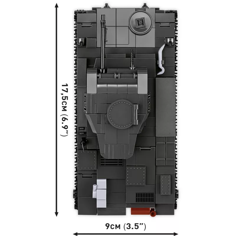 Būvkomplekts Cobi Panzerkampfwagen II Ausf. F — 813 detaļas, melns, vecums 9+