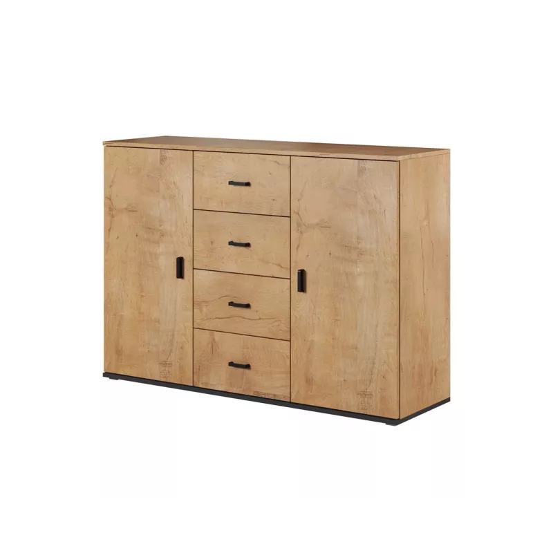 Cama living room sideboard UNI lefkas oak/Melns