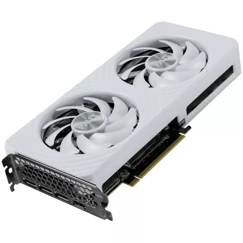 Videokarte Palit GeForce RTX 5060 Ti White OC — GeForce RTX 5060 Ti, 16 GB GDDR7, 128 bitu, PCIe 5.0, 2407 MHz