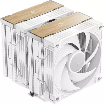 DeepCool AK620 G2 WH procesora gaisa dzesētājs, 120 mm ventilators, balts, atbalsta LGA1700/1200/115x un AM4/AM5