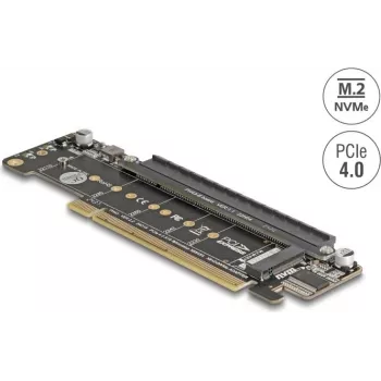 DELOCK PCI Express 4.0 x16 karte ar 2x M.2 Key M NVMe slotiem
