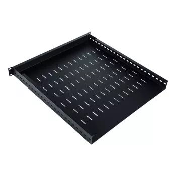 Plaukts Digitus TN-19-5/9-1U-W-BK Tērauds Melns 19 collas 500 mm Dziļums