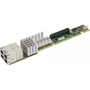 Super Micro Supermicro AOC-UR-i4XT 1U Ultra Riser - tīkla adapteris - 4x 10Gb Ethernet - SuperServer 1028U-TR4T+, 6018U-TR4T+