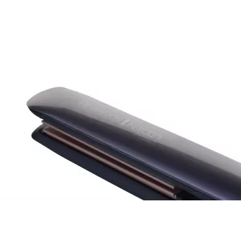 Taisnotājs Remington S8598 Warm Black Grey — keramikas plāksnes 11 cm, 5 temperatūras līmeņi, 160–230°C, 3 m vads, ceļojuma maciņš