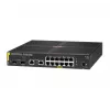 HPE Aruba Networking 6100 12G Class4 PoE 2G/2SFP+ 139W pārvaldāms L3 Gigabit Ethernet (10/100/1000) PoE slēdzis, 1U, melns
