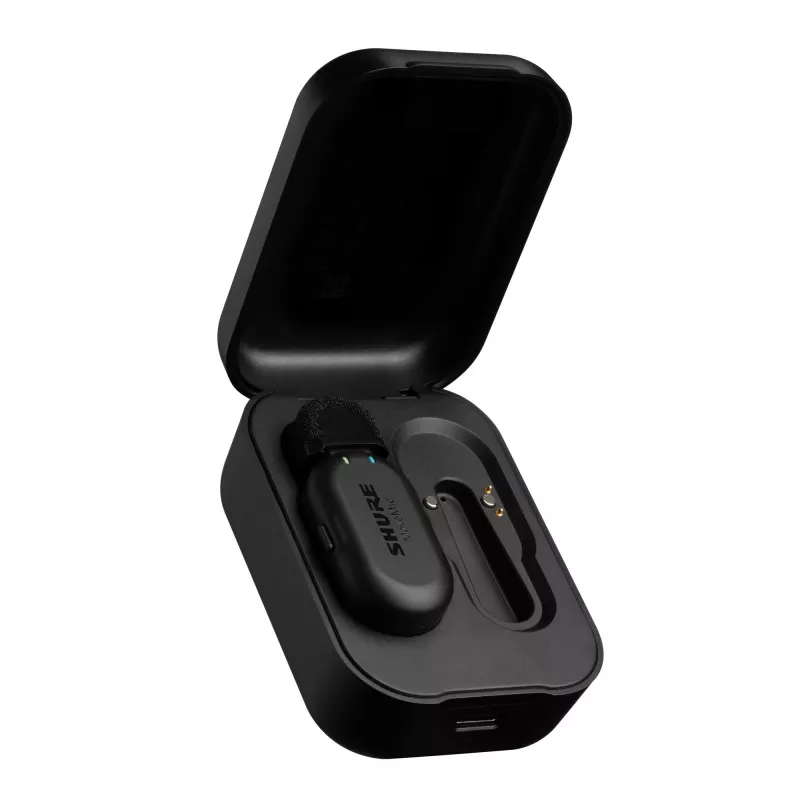Shure MV-ONE-Z6 MoveMic MV-LaV bezvadu mikrofons ar uzlādes futrāli