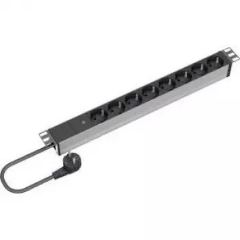 Strāvas pagarinātājs 2 AC kontaktligzdas Bachmann 909.003 Melns Sudrabs