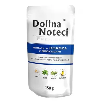 Dolina Noteci Premium bagāta ar mencu un brokoļiem - slapjā suņu barība - 150g