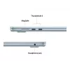Apple MacBook Air 15, Sky Blue, M4 (10-CPU/10-GPU), 16GB, 512GB, Vācu tastatūra, 35W Dual USB-C lādētājs, MC7C4D/A